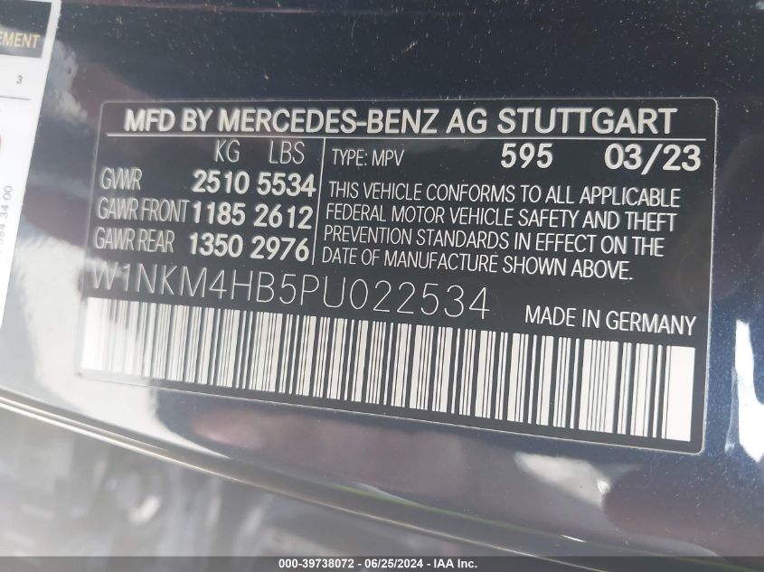 W1NKM4HB5PU022534 2023 Mercedes-Benz Glc 300 4Matic Suv