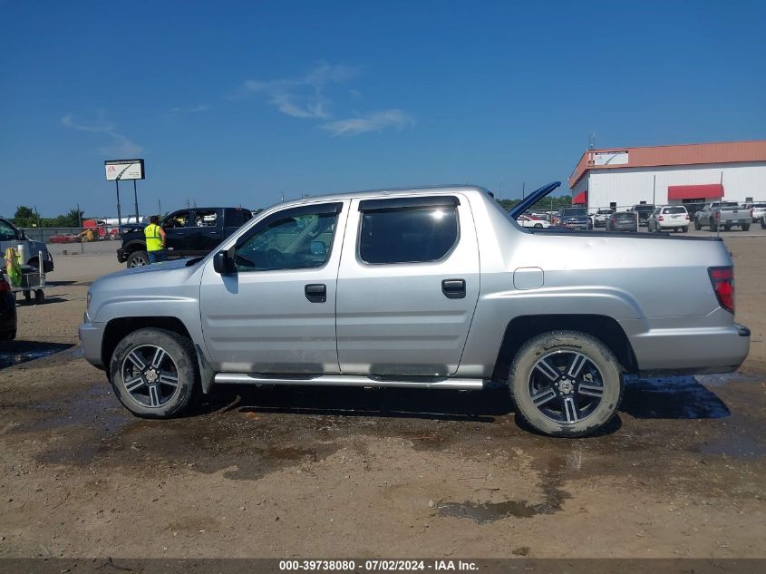 2014 Honda Ridgeline Sport VIN: 5FPYK1F71EB005148 Lot: 39738080