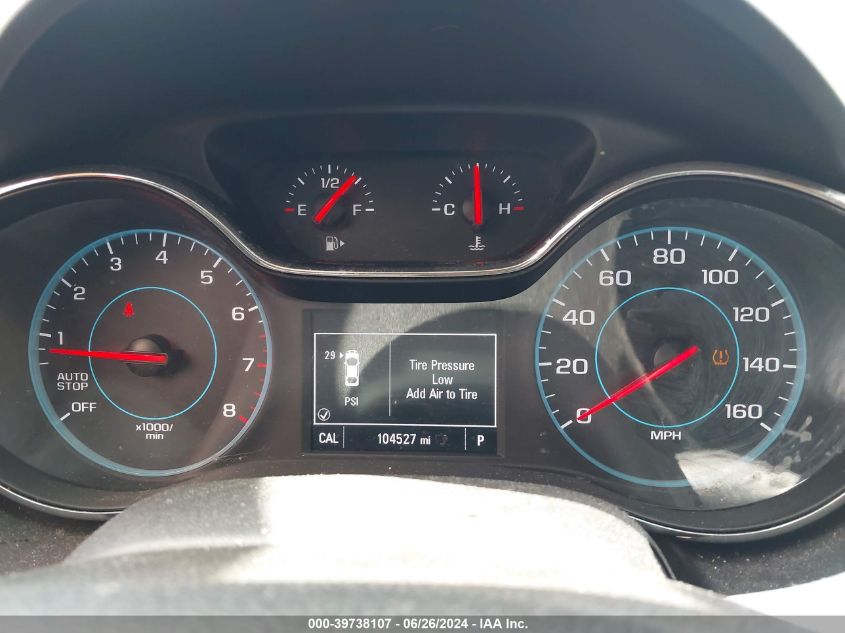 2017 Chevrolet Cruze Lt VIN: 1G1BE5SM2H7108736 Lot: 39738107