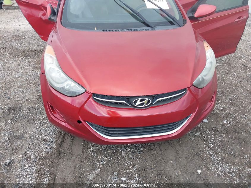 2012 Hyundai Elantra Gls (Ulsan Plant) VIN: KMHDH4AE3CU433543 Lot: 39738174