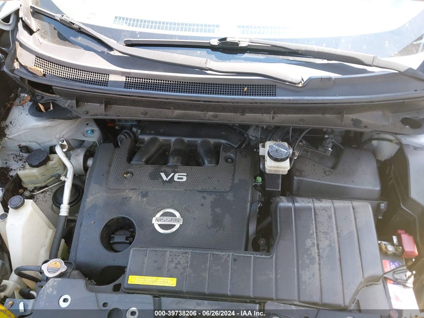 2010 Nissan Murano S/Sl/Le VIN: JN8AZ1MU2AW019763 Lot: 39738206