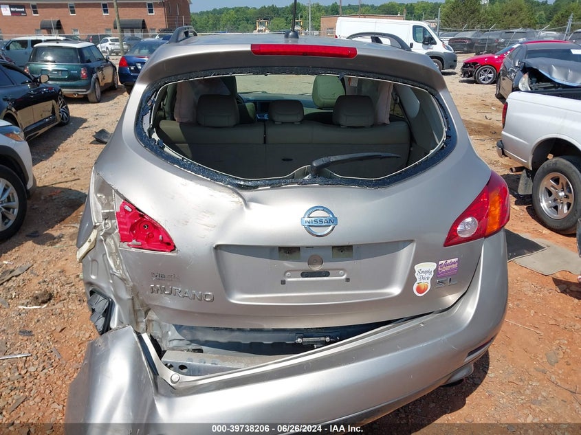 2010 Nissan Murano S/Sl/Le VIN: JN8AZ1MU2AW019763 Lot: 39738206