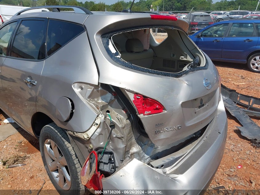 2010 Nissan Murano S/Sl/Le VIN: JN8AZ1MU2AW019763 Lot: 39738206