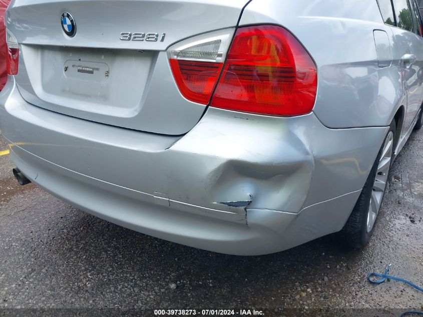 2007 BMW 328I VIN: WBAVA375X7NL12908 Lot: 39738273