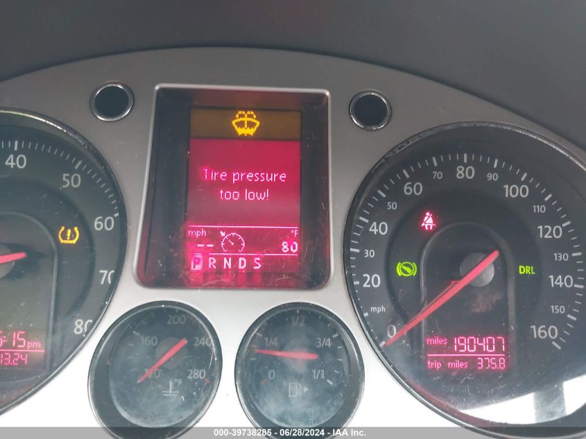 2009 Volkswagen Passat Komfort VIN: WVWJK73C69E071457 Lot: 39738285