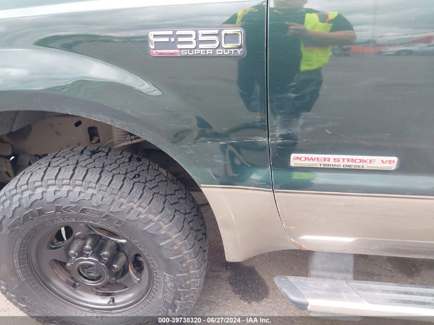 2003 Ford F350 Srw Super Duty VIN: 1FTSW31P63ED50762 Lot: 39738320