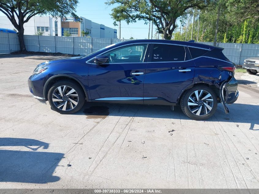 2023 Nissan Murano Sl Intelligent Awd VIN: 5N1AZ2CS1PC127279 Lot: 39738333