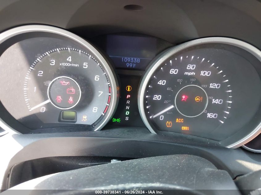 2010 Acura Zdx VIN: 2HNYB1H68AH500376 Lot: 39738341