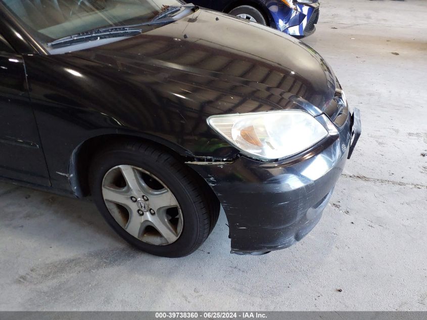 2HGES26725H581974 | 2005 HONDA CIVIC