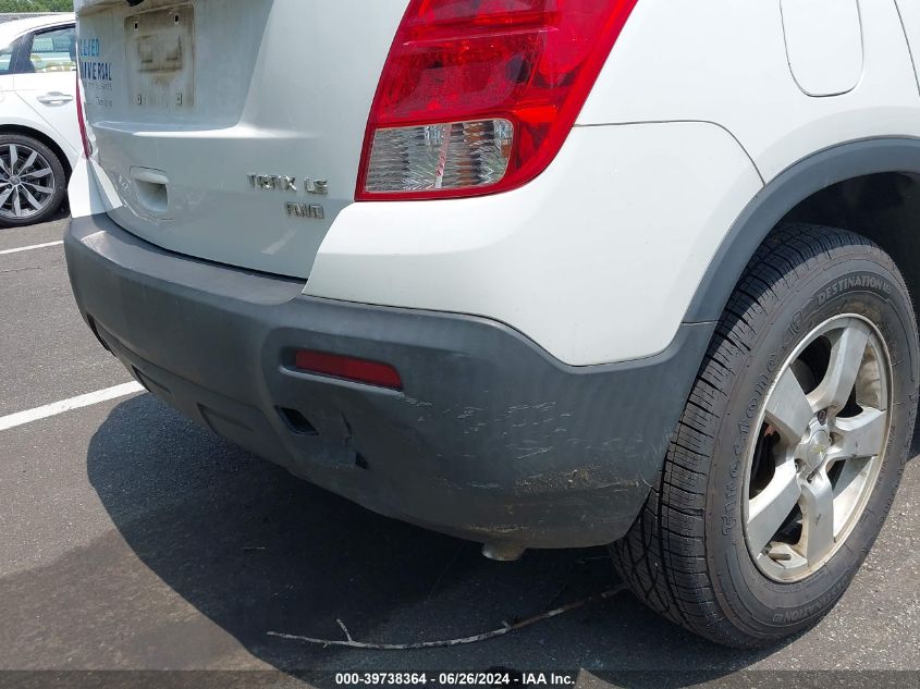 2016 Chevrolet Trax 1Ls VIN: KL7CJNSBXGB648351 Lot: 39738364