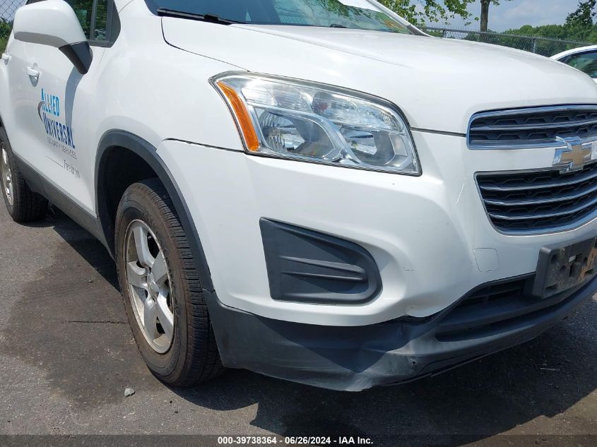 2016 Chevrolet Trax 1Ls VIN: KL7CJNSBXGB648351 Lot: 39738364