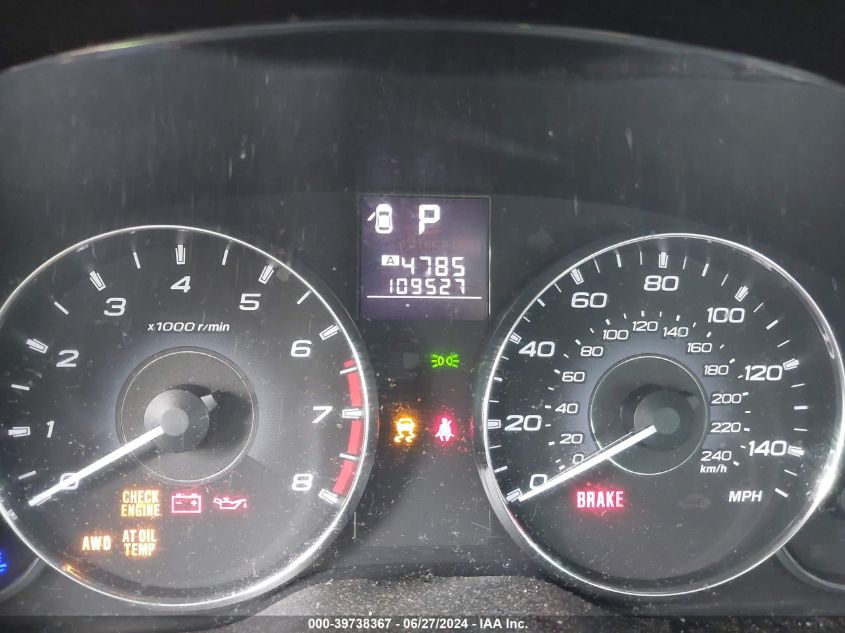 2012 Subaru Legacy 2.5I Limited VIN: 4S3BMBK61C3022795 Lot: 39738367