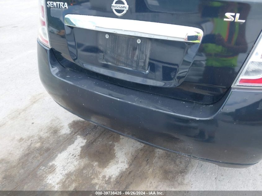 2010 Nissan Sentra 2.0Sl VIN: 3N1AB6AP0AL653898 Lot: 39738425