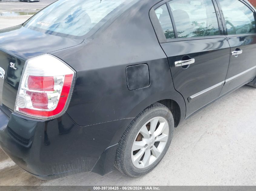 2010 Nissan Sentra 2.0Sl VIN: 3N1AB6AP0AL653898 Lot: 39738425