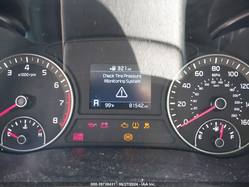 2020 Kia Optima Lx VIN: 5XXGT4L36LG432386 Lot: 39738431