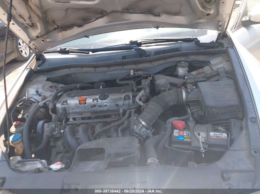 2010 Honda Accord 2.4 Lx VIN: 1HGCP2F39AA040211 Lot: 39738442