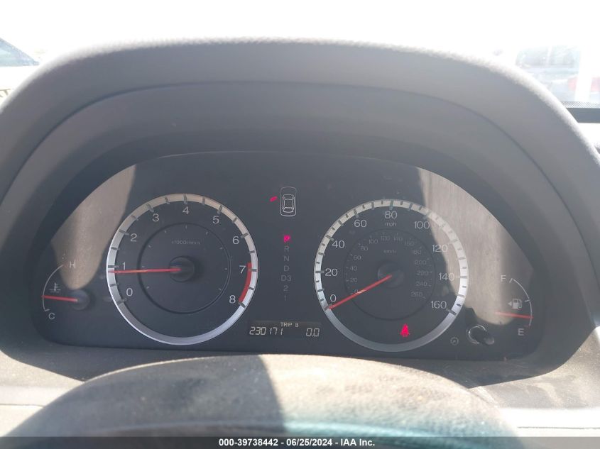 2010 Honda Accord 2.4 Lx VIN: 1HGCP2F39AA040211 Lot: 39738442