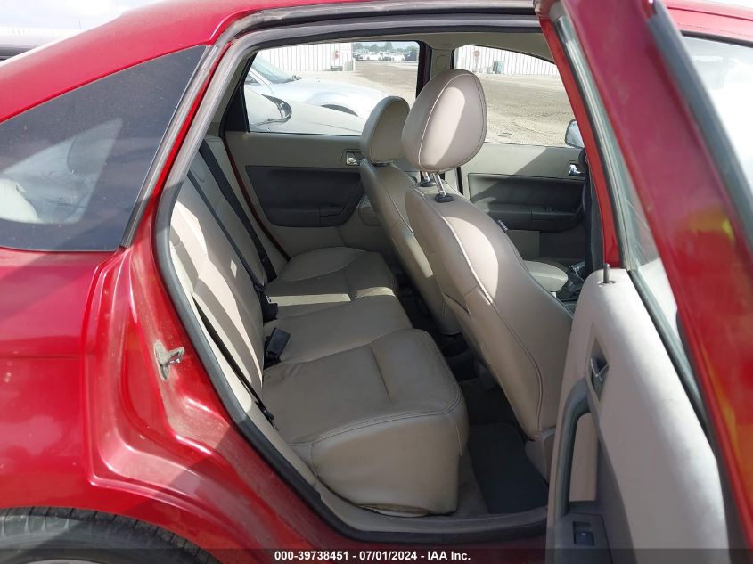 2009 Ford Focus Sel VIN: 1FAHP37NX9W262710 Lot: 39738451