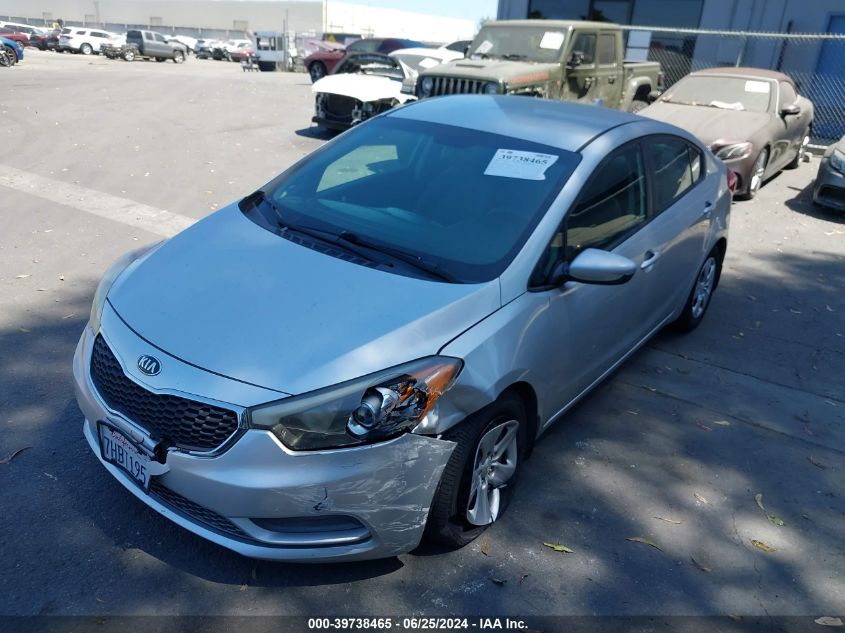 2015 Kia Forte Lx VIN: KNAFK4A69F5289032 Lot: 39738465