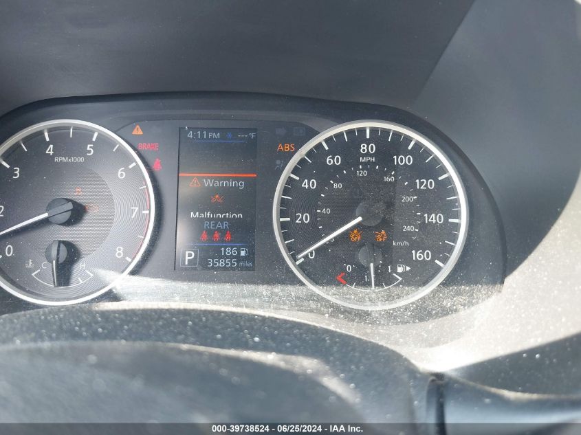 2022 Nissan Sentra S Xtronic Cvt VIN: 3N1AB8BV0NY258721 Lot: 39738524