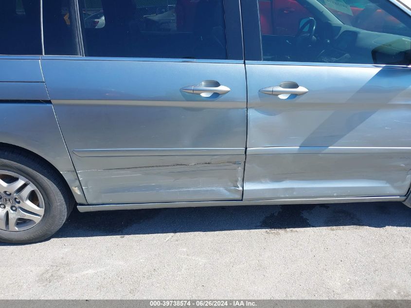 2005 Honda Odyssey Touring VIN: 5FNRL38805B069208 Lot: 39738574