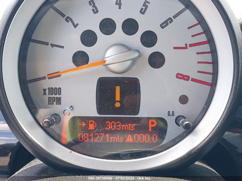 2010 Mini Cooper S VIN: WMWMF7C58ATZ70076 Lot: 39738590