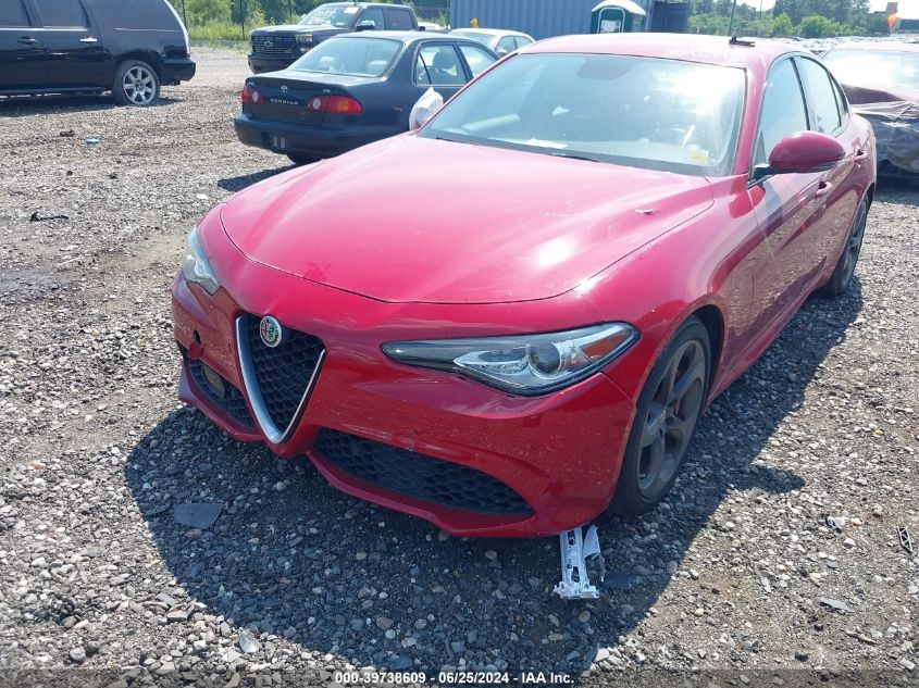 2017 Alfa Romeo Giulia Ti Rwd VIN: ZARFAECN8H7557095 Lot: 39738609