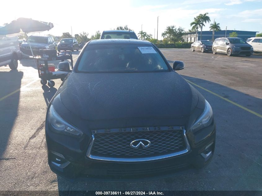 2019 Infiniti Q50 3.0T Luxe VIN: JN1EV7AP0KM518202 Lot: 39738611