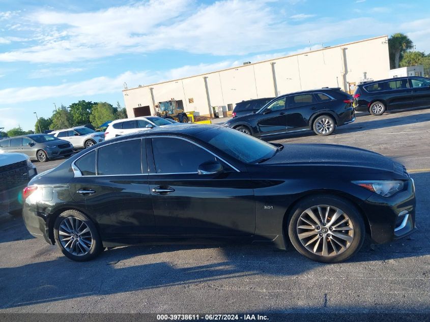 2019 Infiniti Q50 3.0T Luxe VIN: JN1EV7AP0KM518202 Lot: 39738611