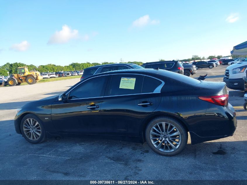 2019 Infiniti Q50 3.0T Luxe VIN: JN1EV7AP0KM518202 Lot: 39738611