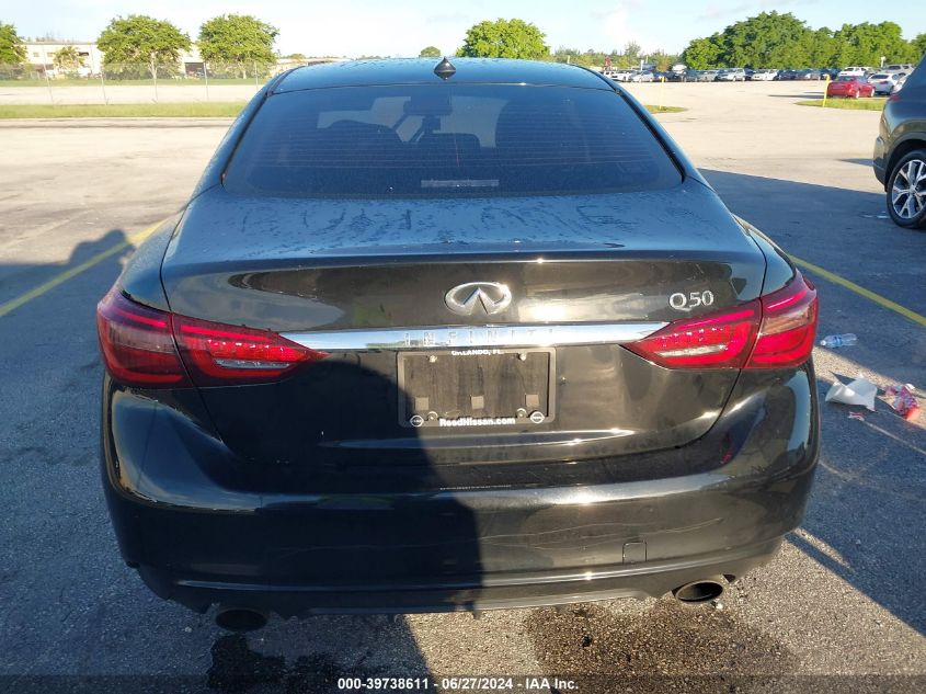 2019 Infiniti Q50 3.0T Luxe VIN: JN1EV7AP0KM518202 Lot: 39738611