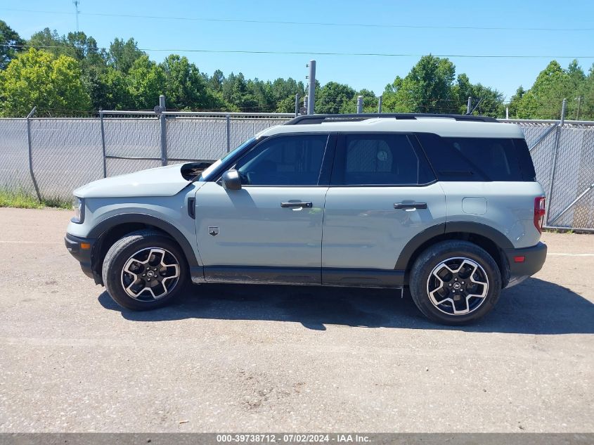 2022 Ford Bronco Sport Big Bend VIN: 3FMCR9B60NRD43001 Lot: 39738712