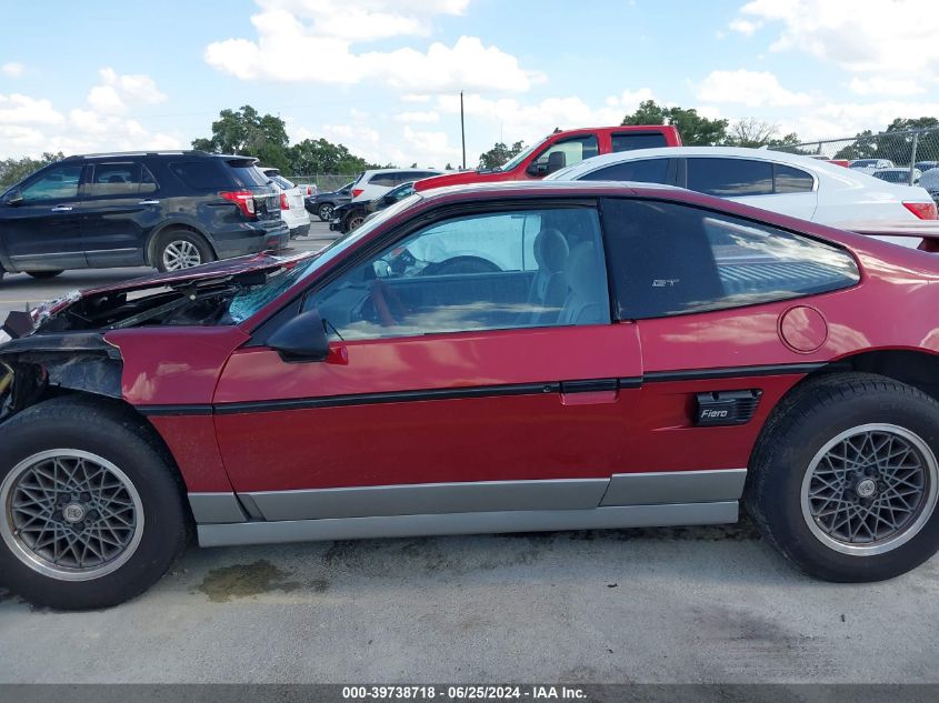 1987 Pontiac Fiero Gt VIN: 1G2PG1199HP204803 Lot: 39738718