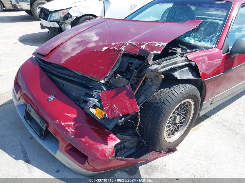 1987 Pontiac Fiero Gt VIN: 1G2PG1199HP204803 Lot: 39738718