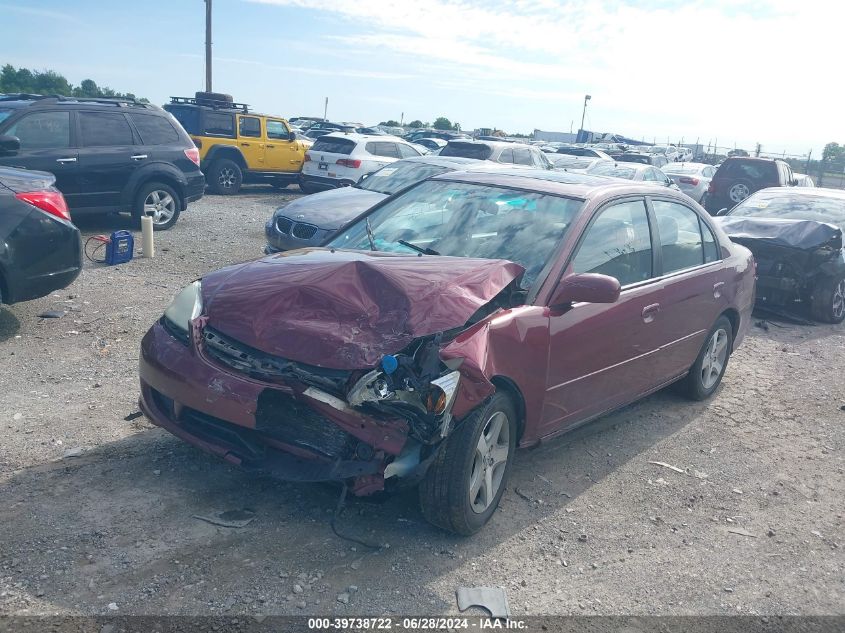 2004 Honda Civic Ex VIN: 2HGES26854H524465 Lot: 39738722