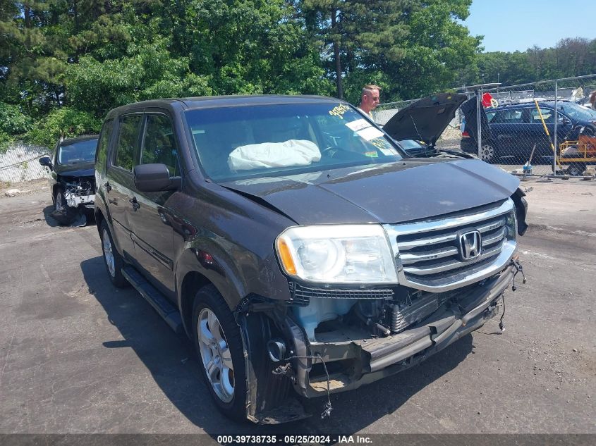 2012 Honda Pilot Ex-L VIN: 5FNYF4H52CB008275 Lot: 39738735