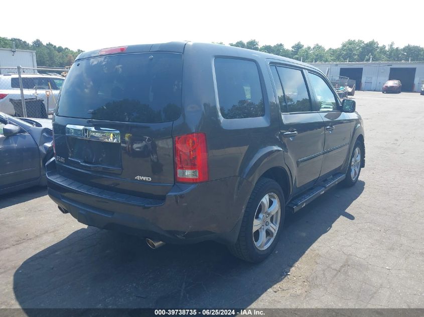 2012 Honda Pilot Ex-L VIN: 5FNYF4H52CB008275 Lot: 39738735