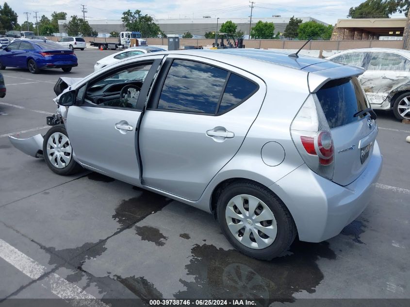 2012 Toyota Prius C Two VIN: JTDKDTB34C1004721 Lot: 39738746