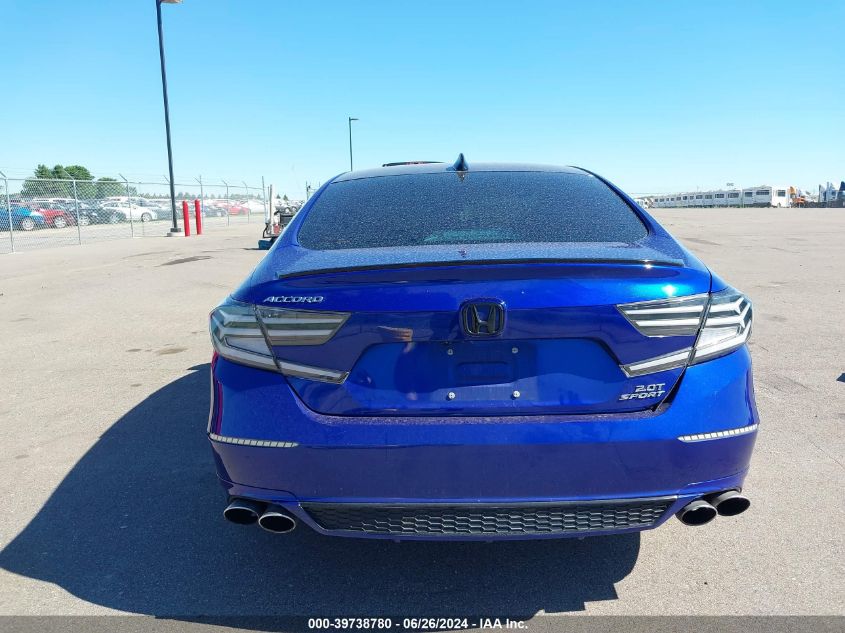 2022 Honda Accord Sport 2.0T VIN: 1HGCV2F36NA008277 Lot: 39738780