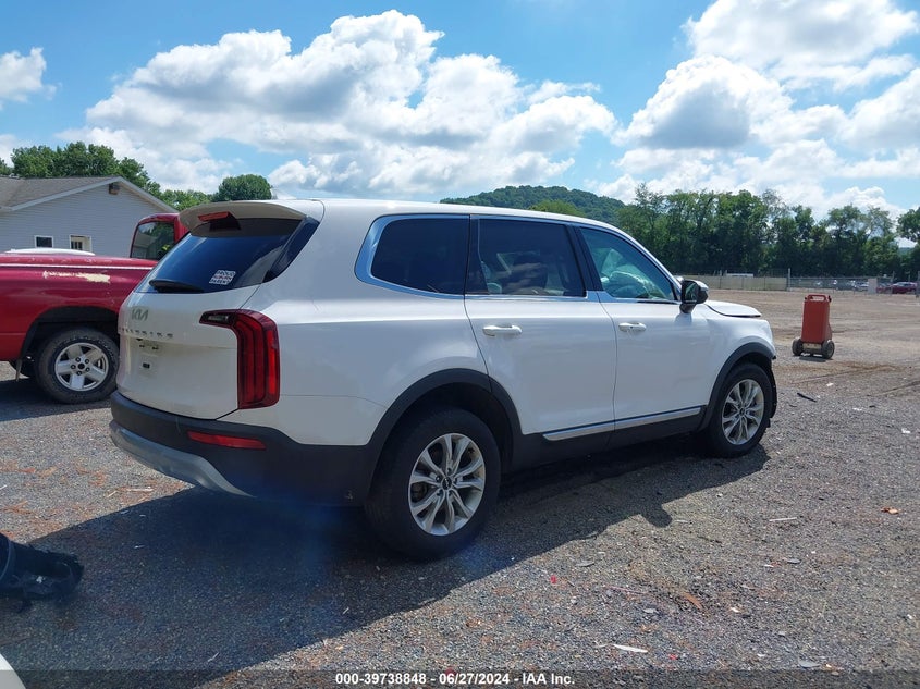 2022 Kia Telluride Lx VIN: 5XYP2DHC5NG246574 Lot: 39738848