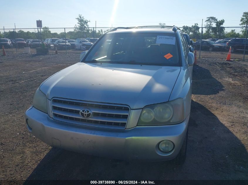 2003 Toyota Highlander Limited V6 VIN: JTEHF21A930112851 Lot: 39738890