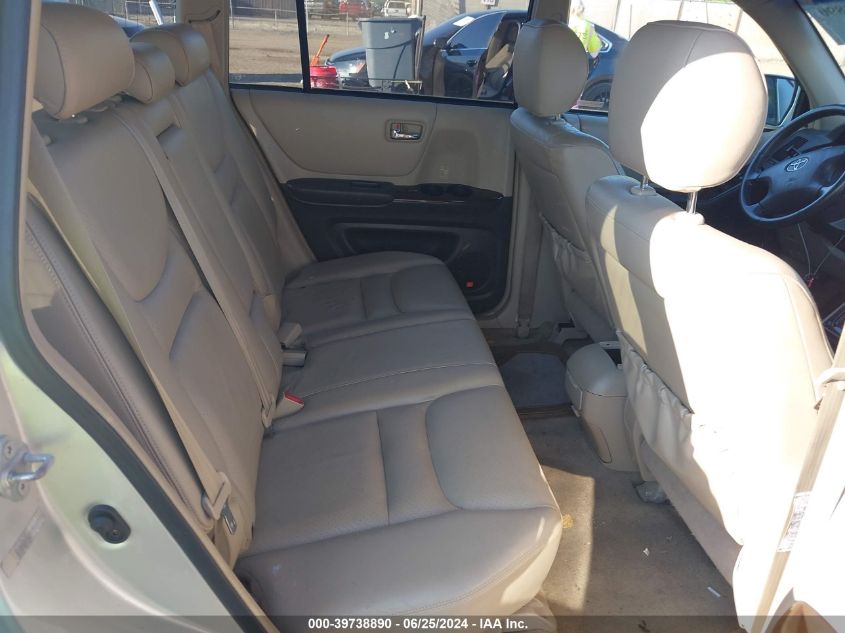 2003 Toyota Highlander Limited V6 VIN: JTEHF21A930112851 Lot: 39738890