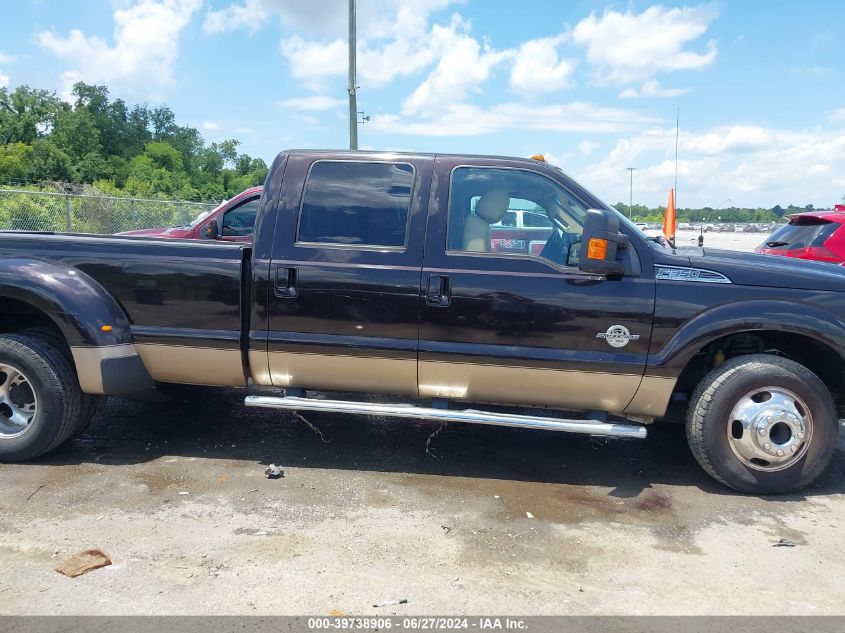 2013 Ford F-350 Lariat VIN: 1FT8W3CT8DEB69636 Lot: 39738906