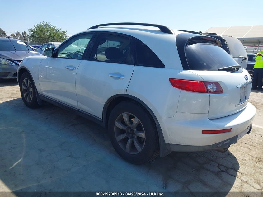 2005 Infiniti Fx35 VIN: JNRAS08U85X103896 Lot: 39738913