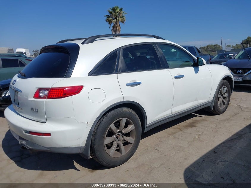 2005 Infiniti Fx35 VIN: JNRAS08U85X103896 Lot: 39738913