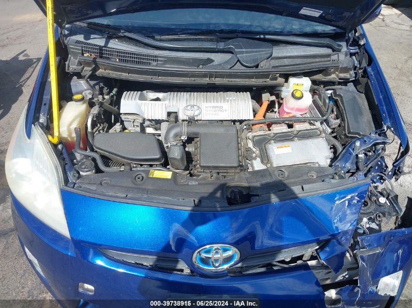 2011 Toyota Prius Three VIN: JTDKN3DU4B0262390 Lot: 39738915