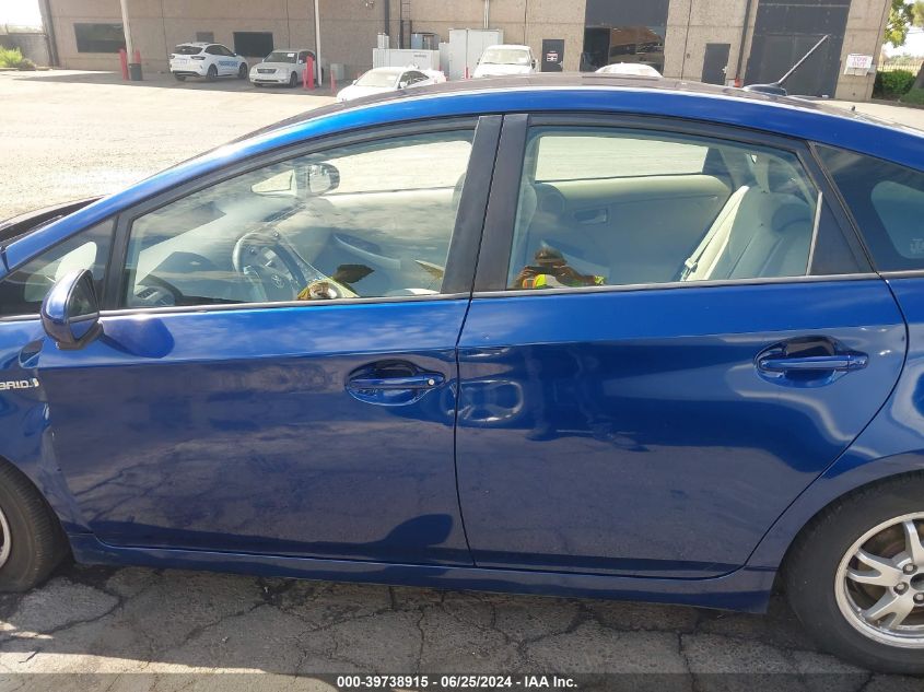 2011 Toyota Prius Three VIN: JTDKN3DU4B0262390 Lot: 39738915