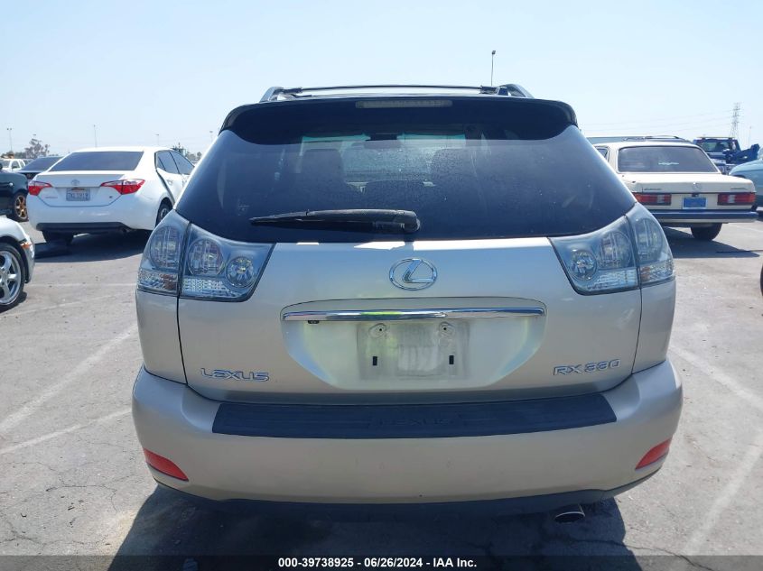 2005 Lexus Rx 330 VIN: JTJGA31U350053570 Lot: 39738925