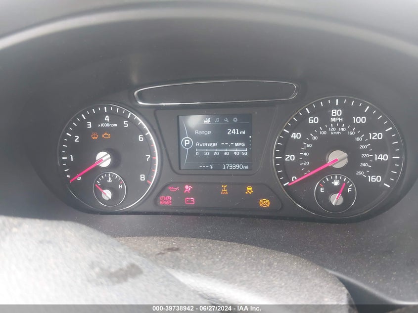 2016 Kia Sorento 2.4L Lx VIN: 5XYPGDA31GG048086 Lot: 39738942