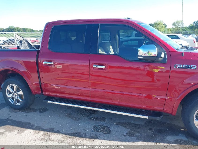 2018 Ford F-150 Supercrew VIN: 1FTEW1C55JKD53566 Lot: 39738971